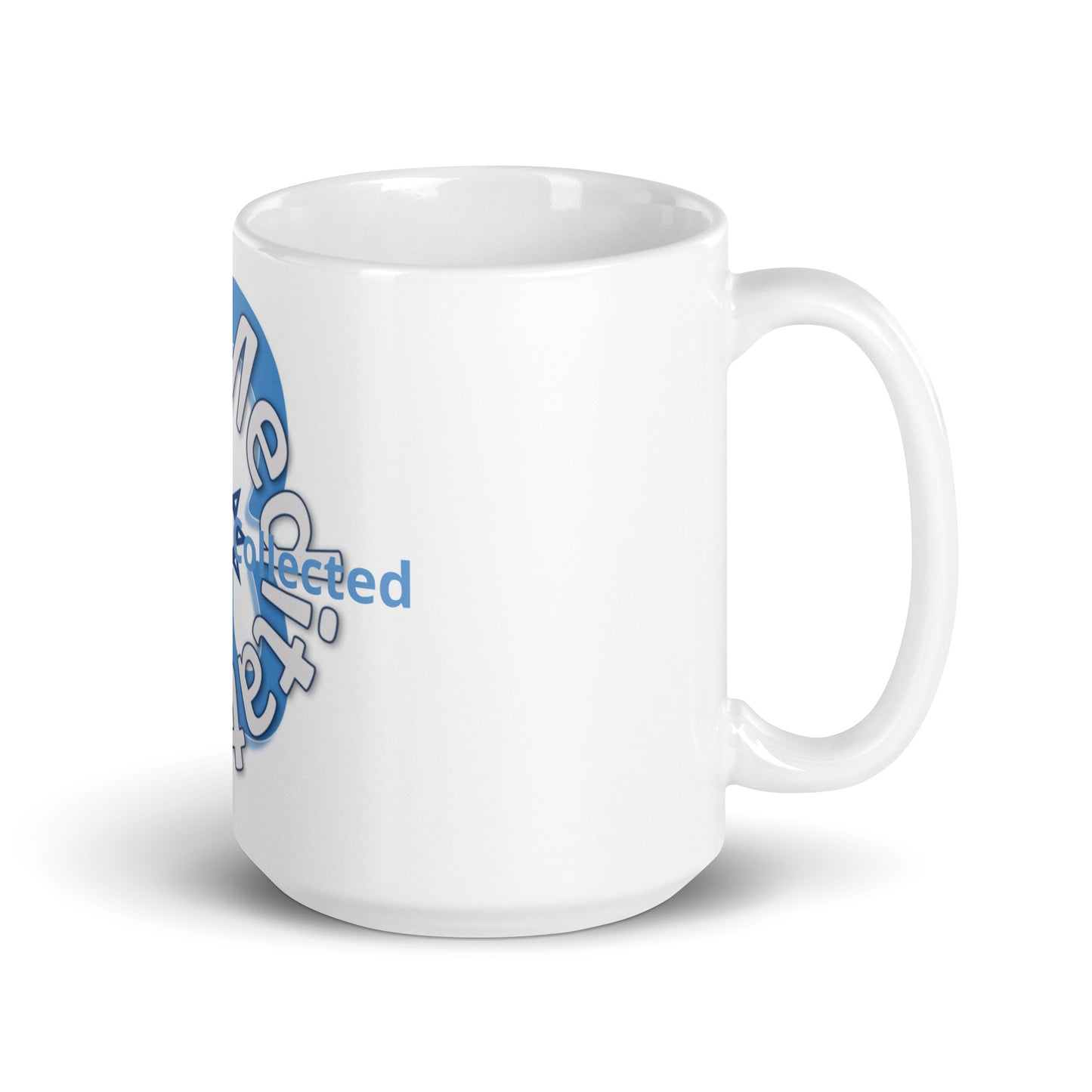 White glossy mug