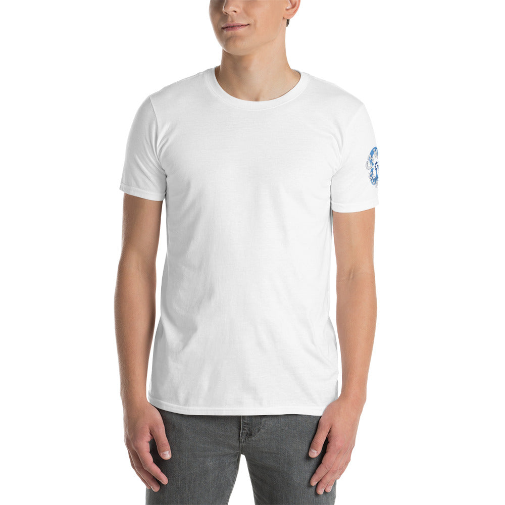 C 3 Meditation Logo with Slogan Cool Calm Collected Short-Sleeve Unisex T-Shirt