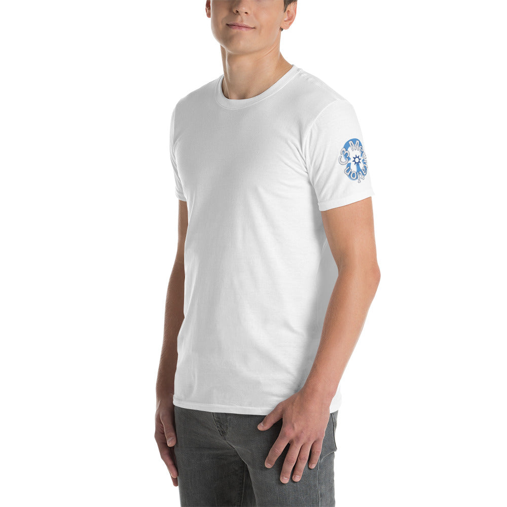 C 3 Meditation Logo with Slogan Cool Calm Collected Short-Sleeve Unisex T-Shirt