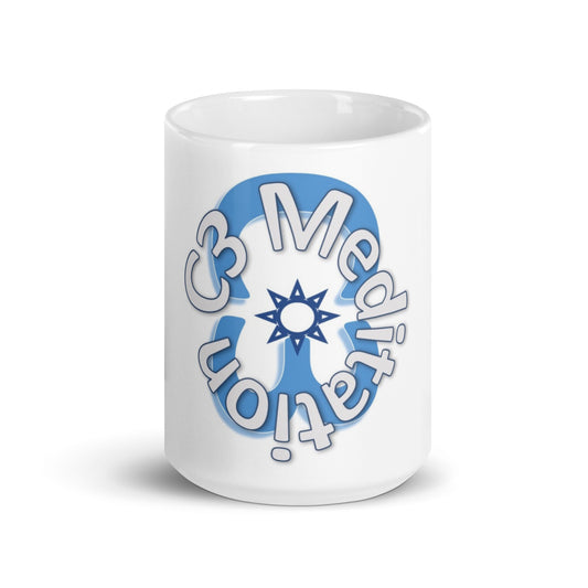 White glossy mug